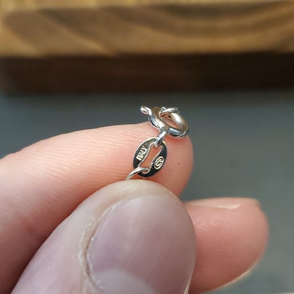 18 Inch 925 Sterling Silver Small Round Pink Cubic Zirconia Necklace - Picture 5 of 7